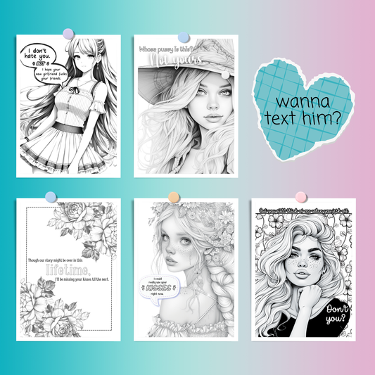 Color Me No Contact - Kiss Him Goodbye With Coloring