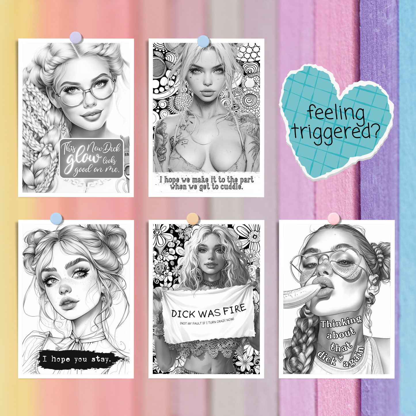 Color Me a New D - A Dirty Coloring Book To Soothe Anxious Attachment