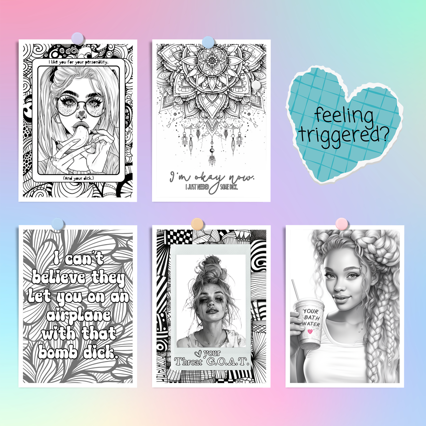 Color Me a Good D - A Dirty Coloring Book to Relieve Anxious Attachment