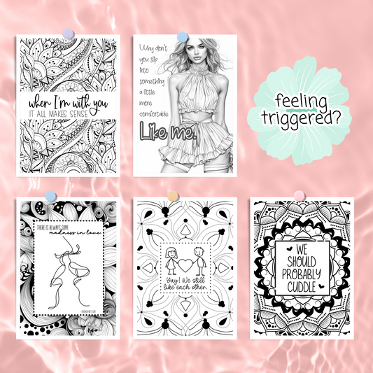 Color Me XOXO - A Dirty-ish Coloring Book