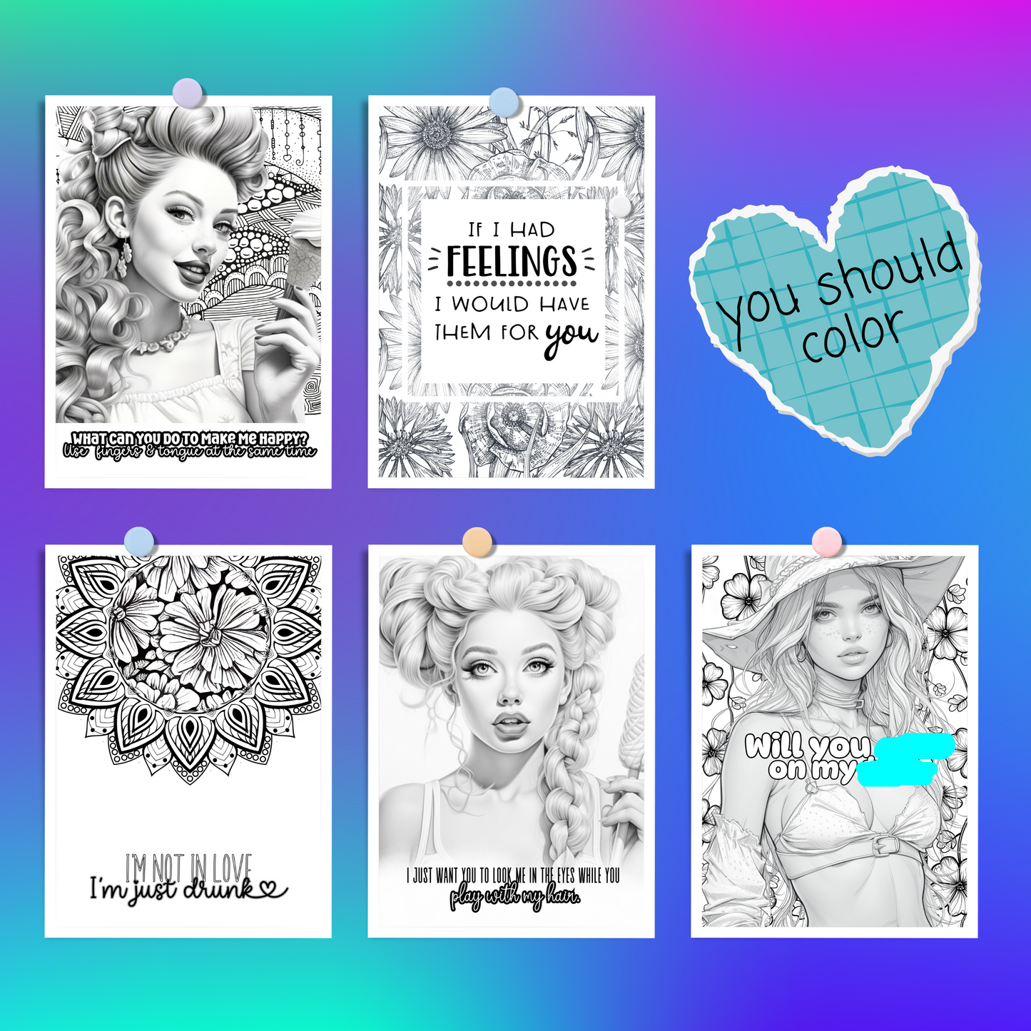 Color Me a Situationship - A Coloring Book to Calm Anxious Attachment
