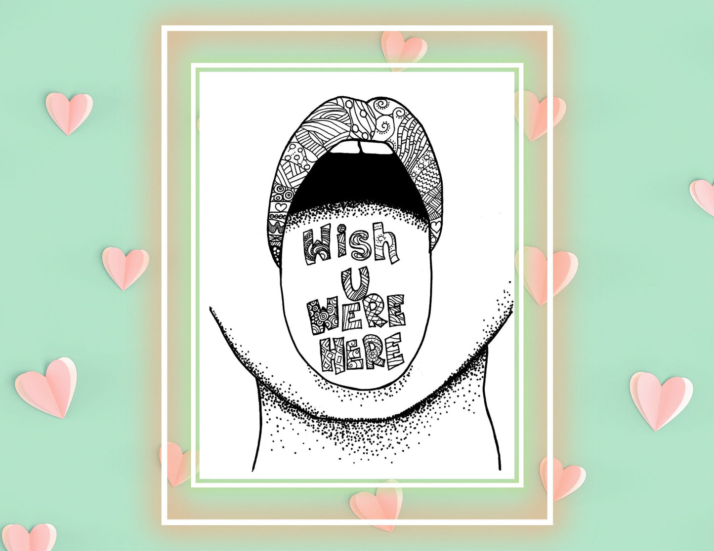 Dirty FWB Coloring book to soothe Anxious Attachment wounds. 8 printable adult coloring pages for Situationship ADHD