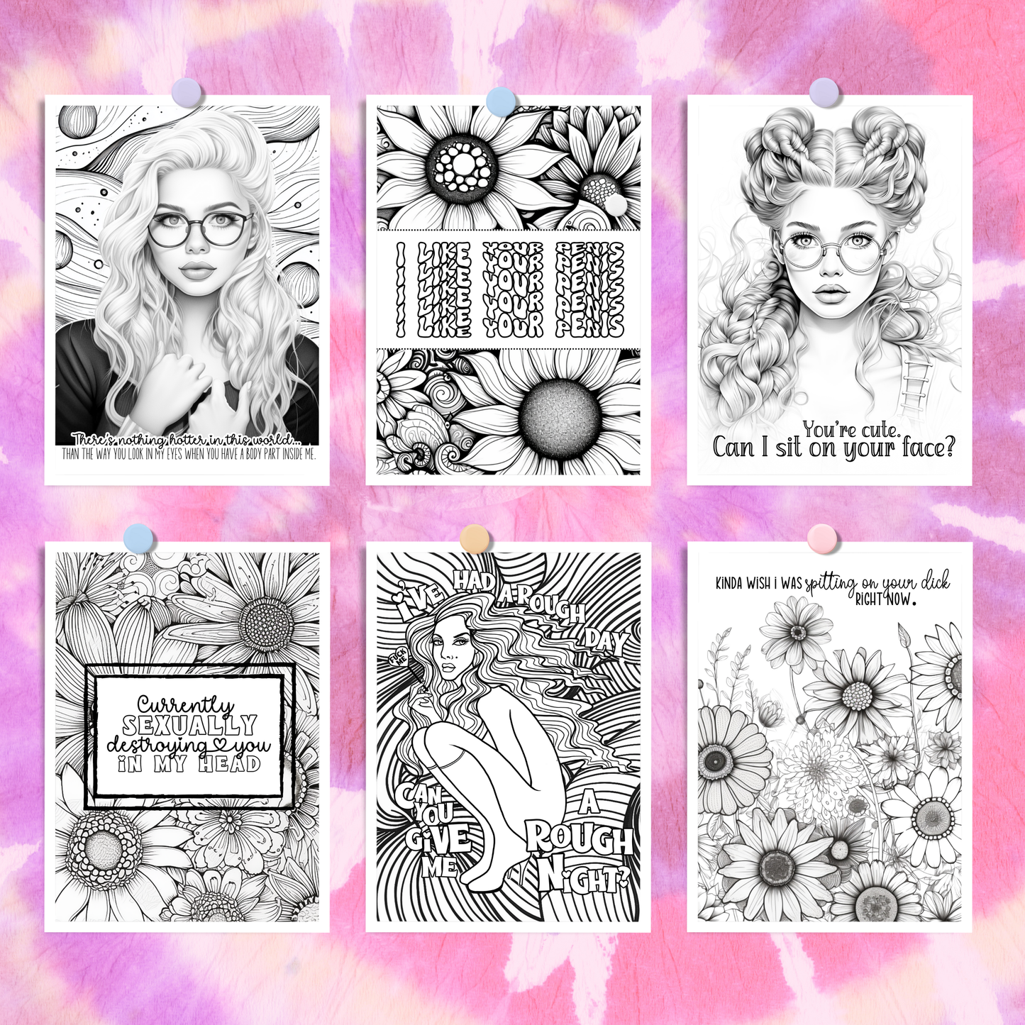 TEASE Printable Dirty Coloring Book. Dismissive Avoidant got your anxious heart trippin? These 20 NSFW Coloring Pages Can Help
