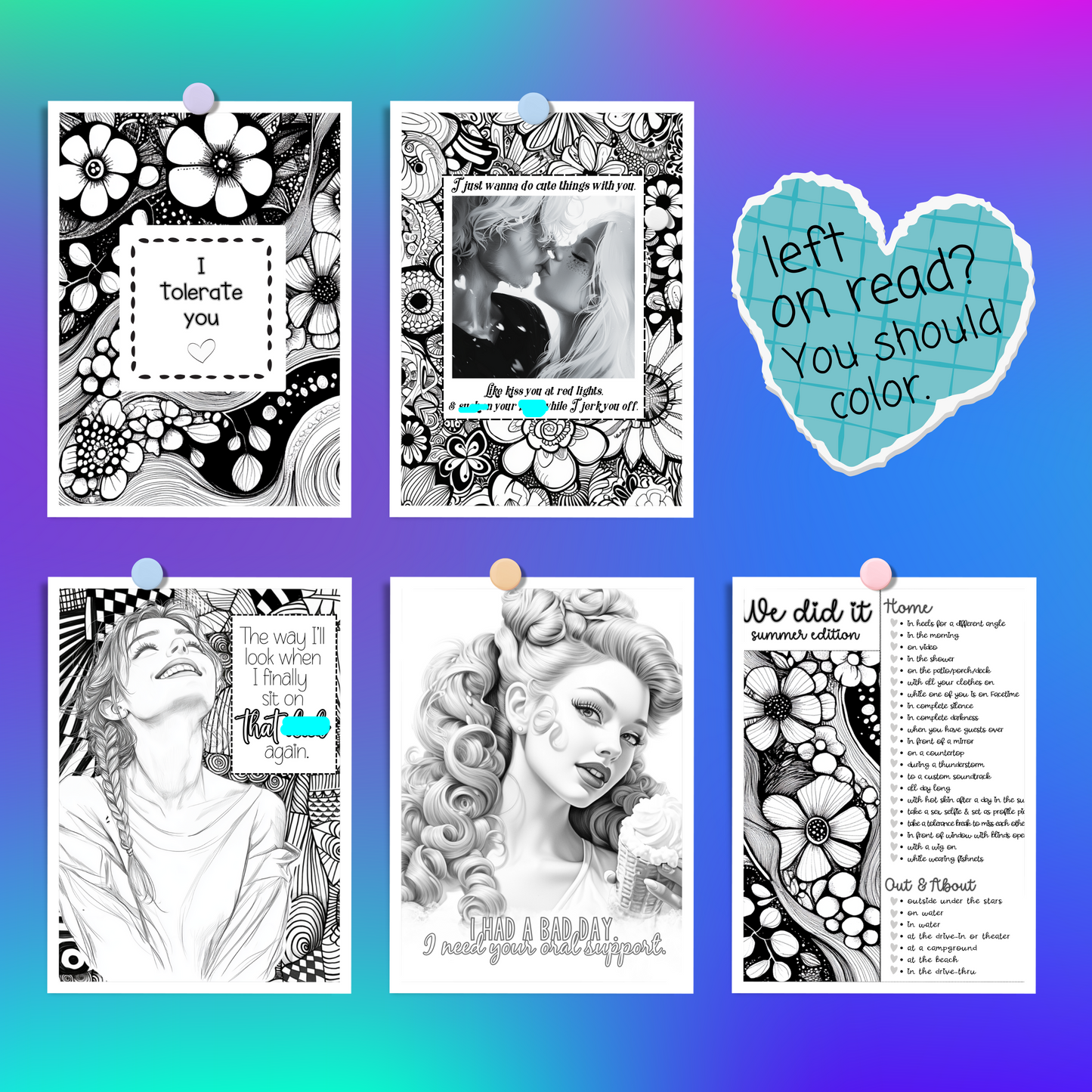 Color Me a Situationship - A Coloring Book to Calm Anxious Attachment
