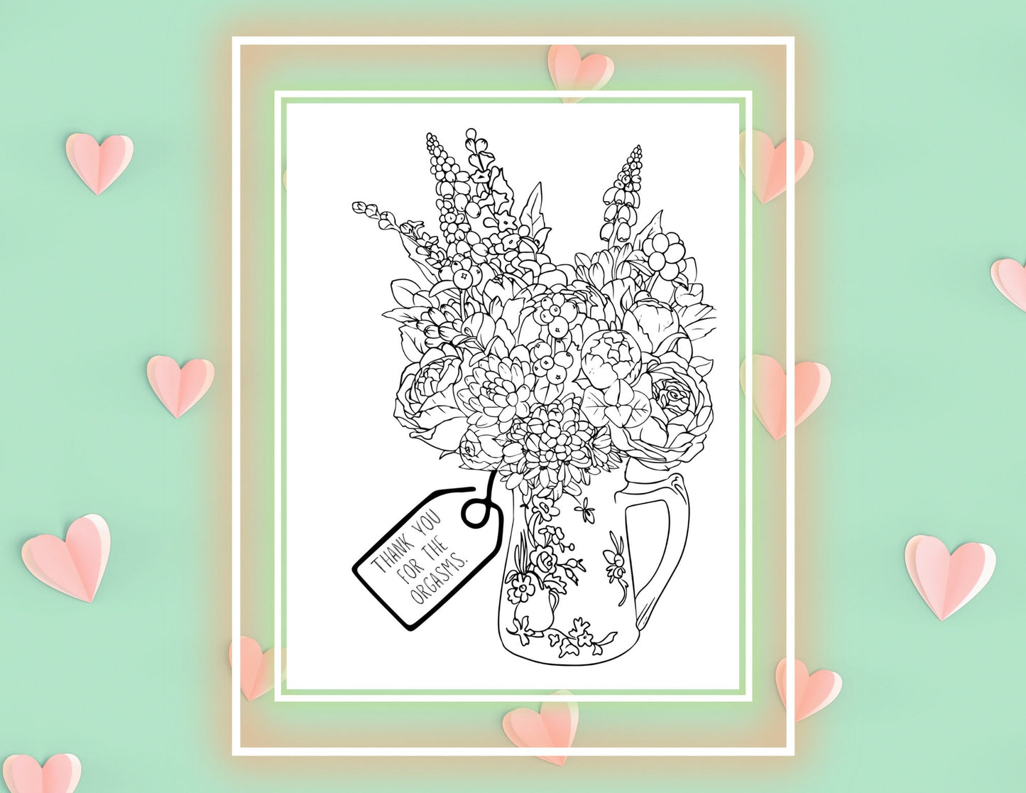Dirty FWB Coloring book to soothe Anxious Attachment wounds. 8 printable adult coloring pages for Situationship ADHD