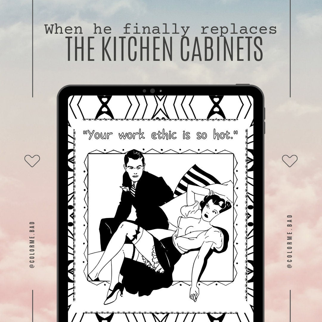 FLIRT Printable Dirty Coloring Book. 20 NSFW coloring pages to soothe anxious attachment.
