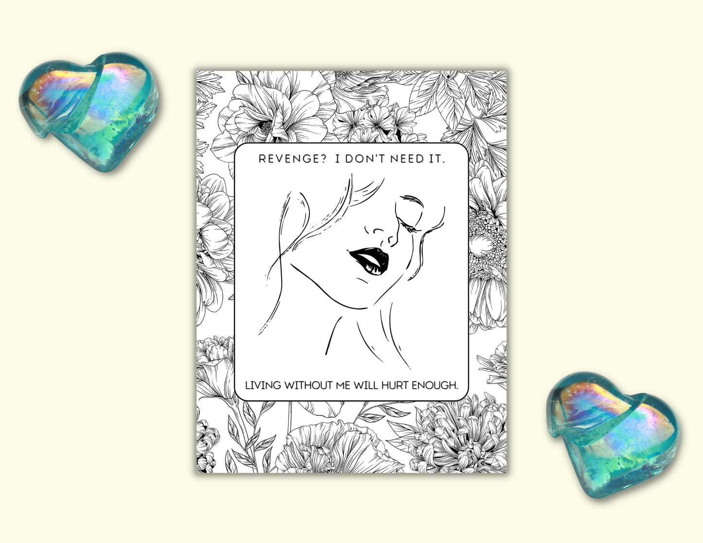 Breakup Coloring Book. 8 Printable break up coloring pages to heal your broken heart.