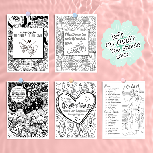 Color Me XOXO - A Dirty-ish Coloring Book